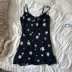 Audrey 3+1 Black Floral Mini Dress